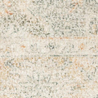 10' X 13' Grey And Beige Oriental Hand Loomed Stain Resistant Area Rug With Fringe