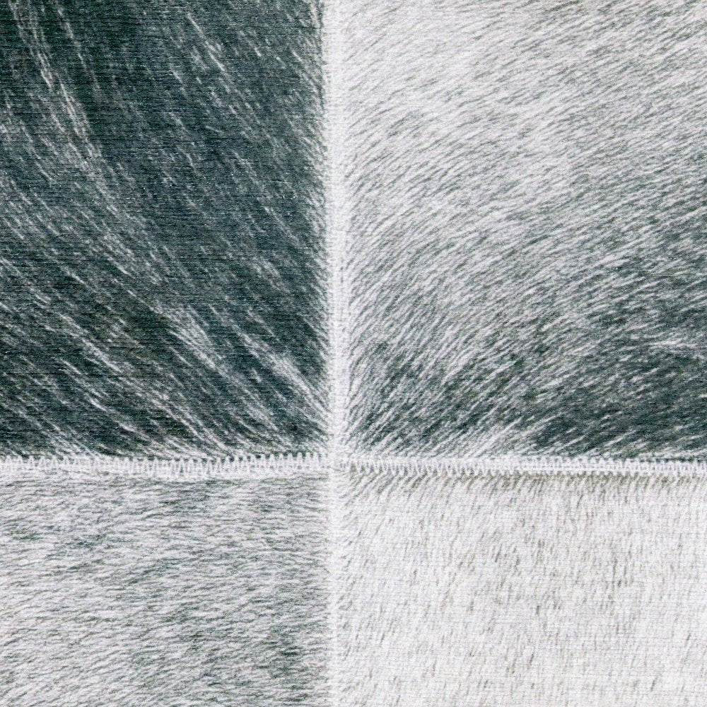 9' X 12' Gray And Charcoal Geometric Area Rug