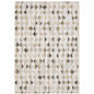 9' X 12' Beige And Gray Geometric Area Rug