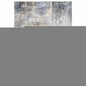 9' X 12' Blue And Beige Abstract Distressed Area Rug
