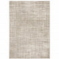 10' X 13' Beige Grey Ivory Tan And Brown Abstract Power Loom Stain Resistant Area Rug