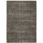 8' X 11' Charcoal And Gray Abstract Distressed Area Rug