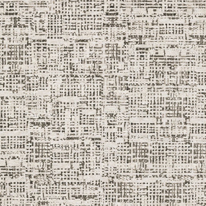 3' X 5' Ivory Grey Charcoal Brown And Beige Abstract Power Loom Stain Resistant Area Rug
