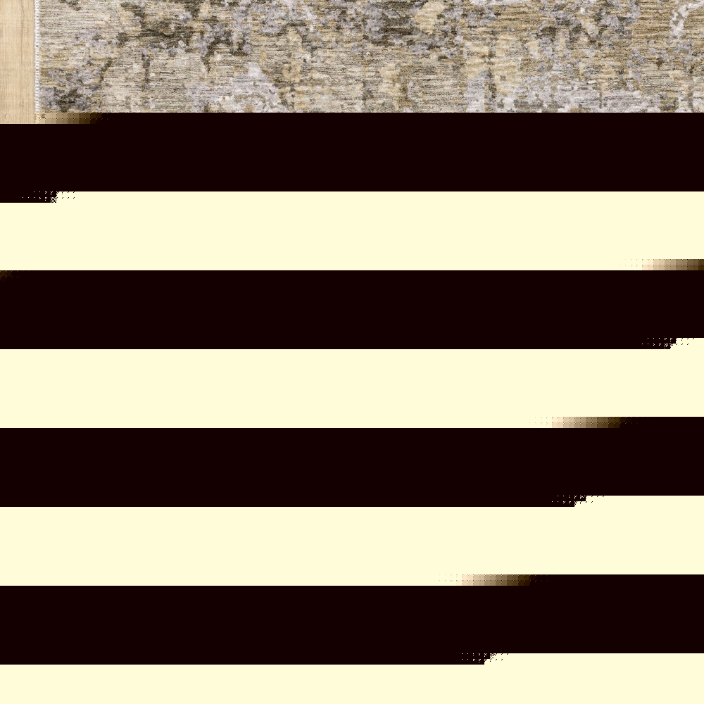8' X 11' Beige And Gray Abstract Distressed Area Rug