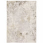 8' X 11' Ivory And Beige Abstract Distressed Area Rug