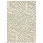 10' X 13' Gray And Ivory Geometric Power Loom Area Rug