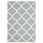 10' X 13' Grey And Ivory Geometric Shag Power Loom Stain Resistant Area Rug