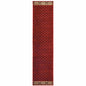 2' X 8' Berry Gold And Ivory Southwestern Power Loom Stain Resistant Runner Rug