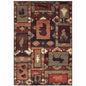 7' X 9' Green And Ivory Southwestern Area Rug