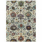 5' X 7' Purple and Gray Oriental Power Loom Area Rug