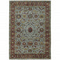 2' X 3' Blue And Red Oriental Area Rug