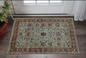 3' X 5' Blue and Green Oriental Power Loom Area Rug