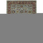 5' X 7' Blue and Green Oriental Power Loom Area Rug