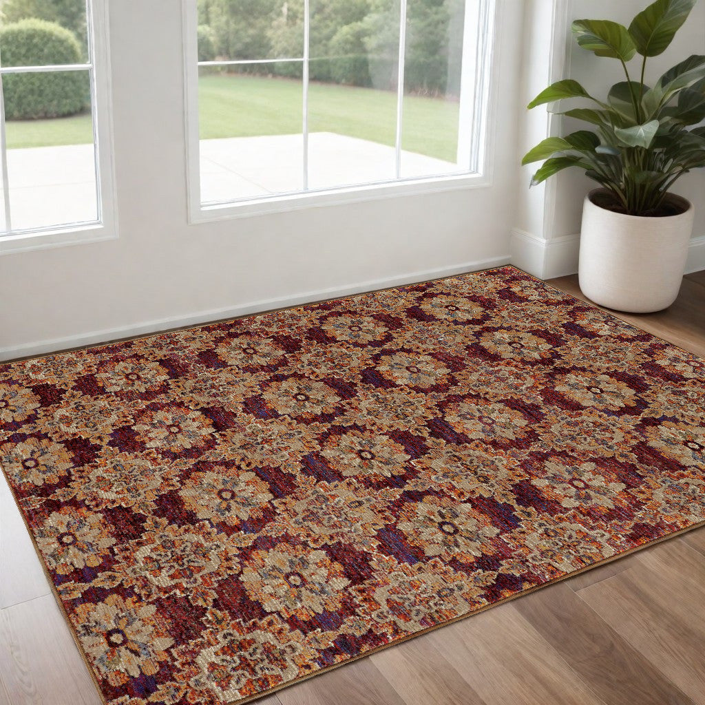 2' X 3' Oriental Power Loom Area Rug