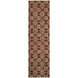 8' Red And Gold Oriental Runner Rug
