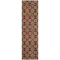 8' Red And Gold Oriental Runner Rug