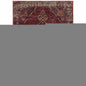 5' X 7' Red and Gold Oriental Power Loom Area Rug