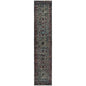 12' Blue And Purple Oriental Runner Rug