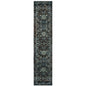 12' Blue Oriental Runner Rug