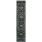 12' Blue Oriental Runner Rug