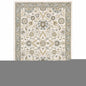 9' X 12' Gray and Ivory Oriental Power Loom Area Rug