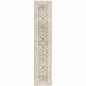 12' Beige And Ivory Oriental Runner Rug