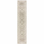 12' Beige And Ivory Oriental Runner Rug