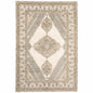 5' X 7' Beige And Ivory Oriental Area Rug