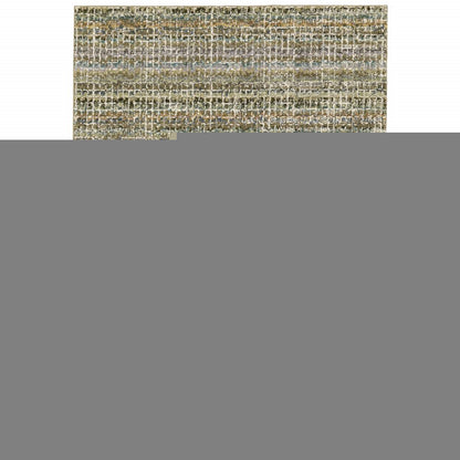 3' X 5' Gray and Ivory Abstract Power Loom Area Rug