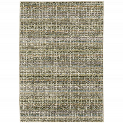 3' X 5' Gray and Ivory Abstract Power Loom Area Rug