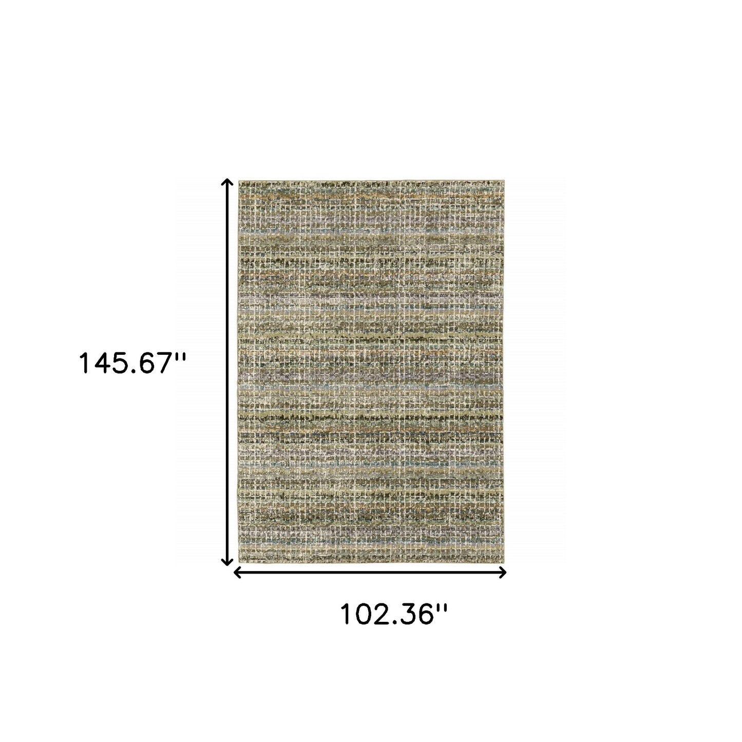 9' X 12' Gray and Ivory Abstract Power Loom Area Rug