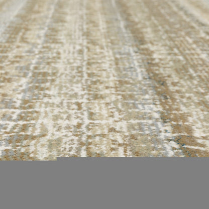 2' X 3' Ivory And Gray Abstract Area Rug