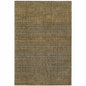 3' X 5' Green Geometric Power Loom Area Rug