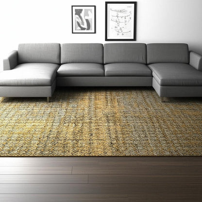 9' X 12' Green Geometric Power Loom Area Rug