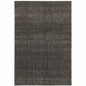 3' X 5' Gray Geometric Power Loom Area Rug