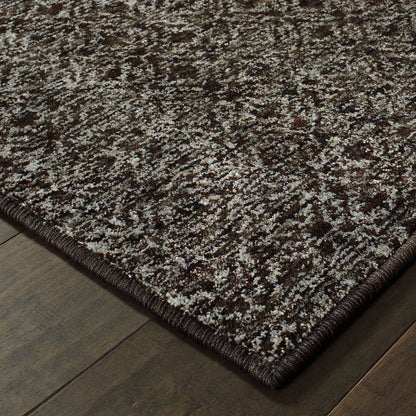 8' X 11' Gray Geometric Power Loom Area Rug