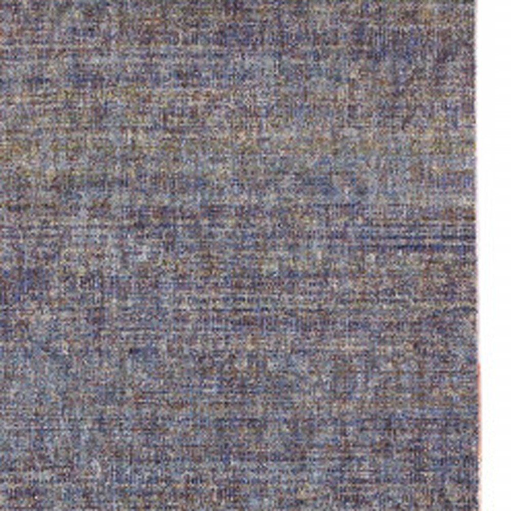 12' Purple And Gray Distressed Runner Rug