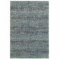 10' X 13' Blue and Gray Power Loom Area Rug