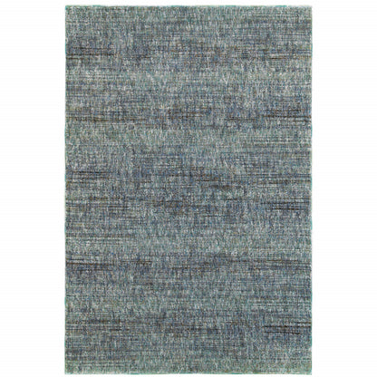 2' X 3' Blue and Gray Power Loom Area Rug