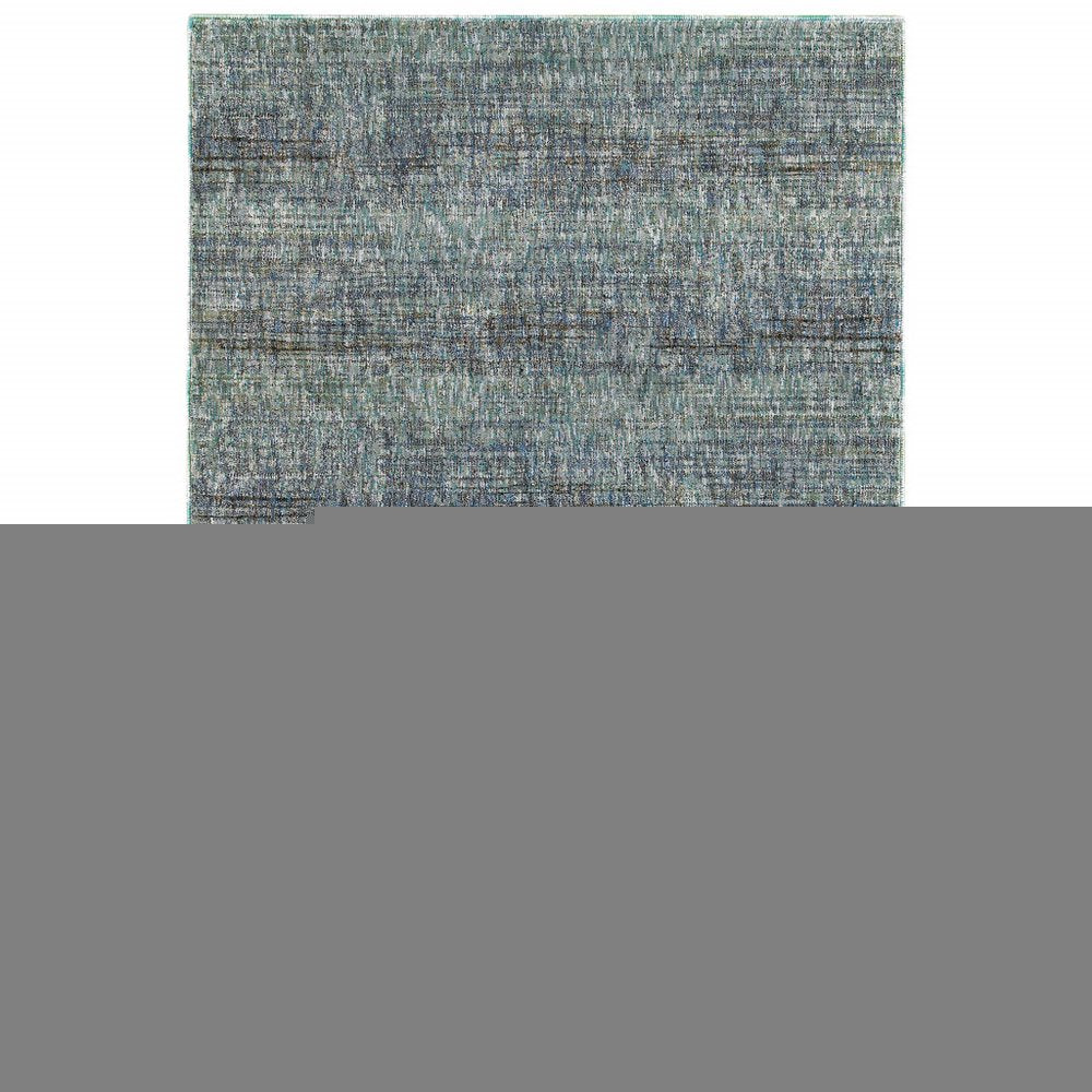 9' X 12' Blue and Gray Power Loom Area Rug