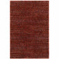 5' X 7' Red and Gray Power Loom Area Rug