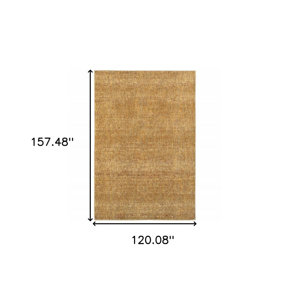 10' X 13' Brown Power Loom Area Rug