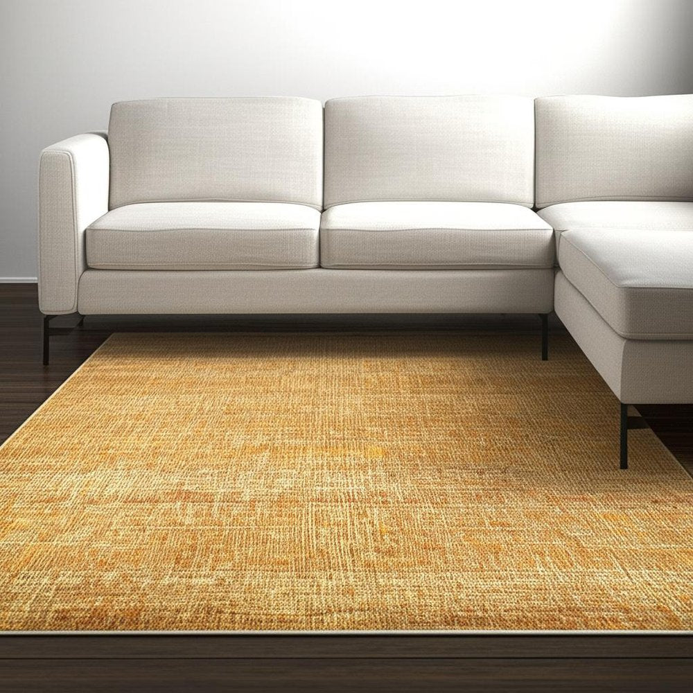 10' X 13' Brown Power Loom Area Rug