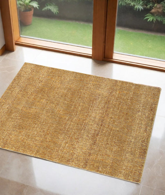 2' X 3' Brown Power Loom Area Rug