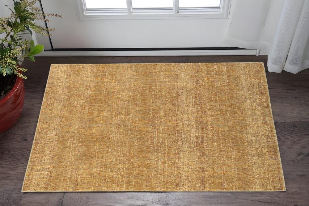 3' X 5' Brown Power Loom Area Rug