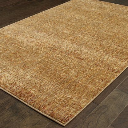 5' X 7' Brown Power Loom Area Rug