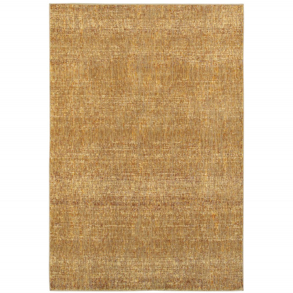 9' X 12' Brown Power Loom Area Rug