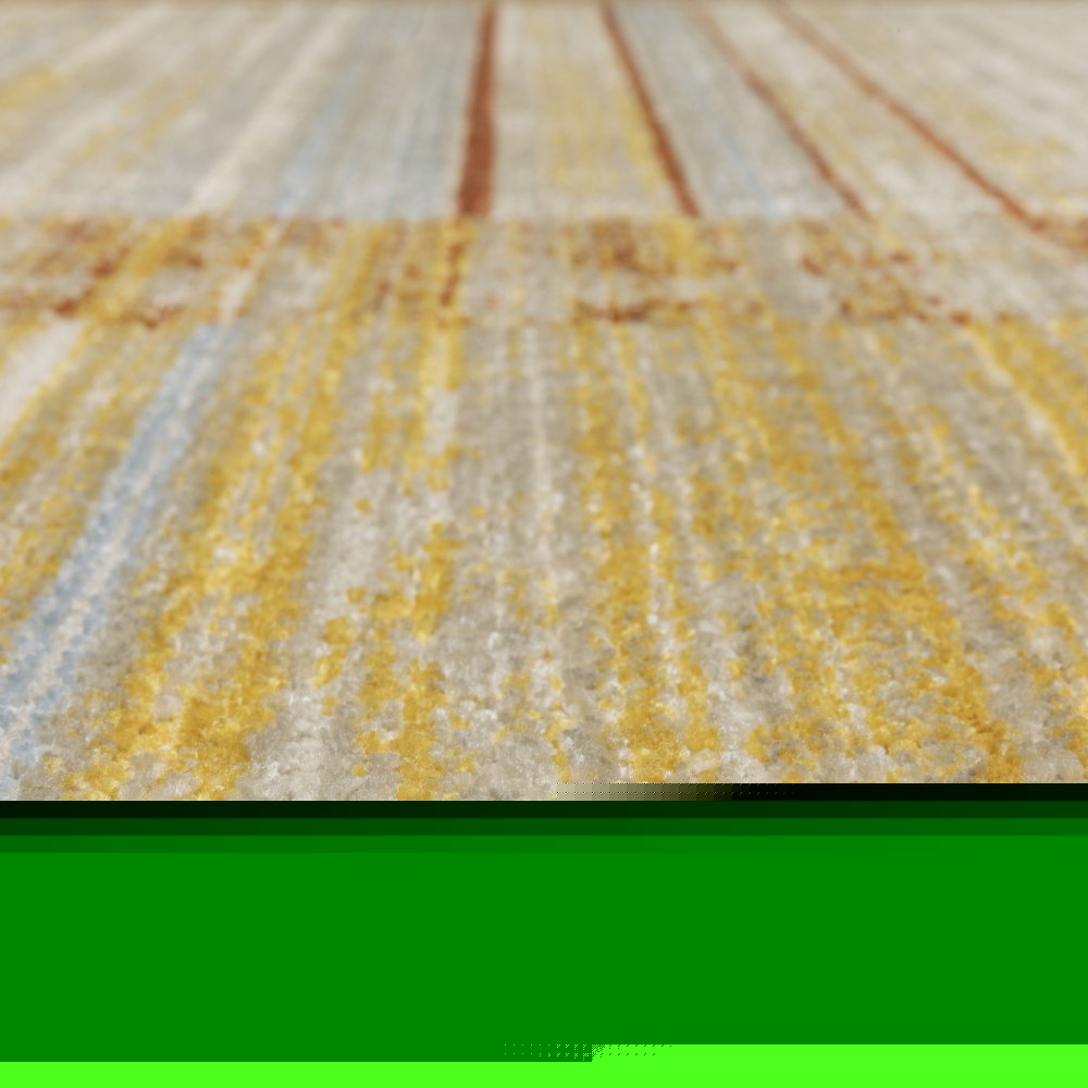 6' X 9' Rust Gold Blue Grey Ivory And Tan Geometric Power Loom Stain Resistant Area Rug With Fringe