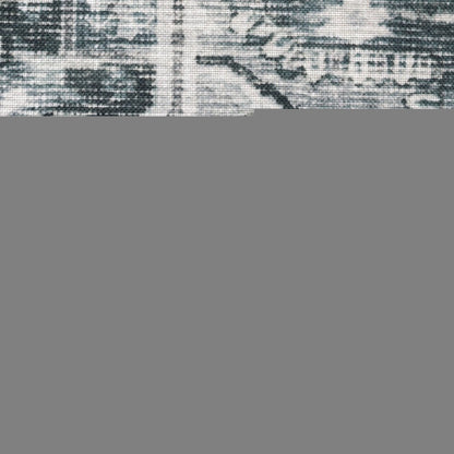 2' X 3' Gray And Ivory Oriental Printed Non Skid Area Rug