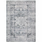 7' X 10' Gray and Ivory Oriental Non Skid Area Rug